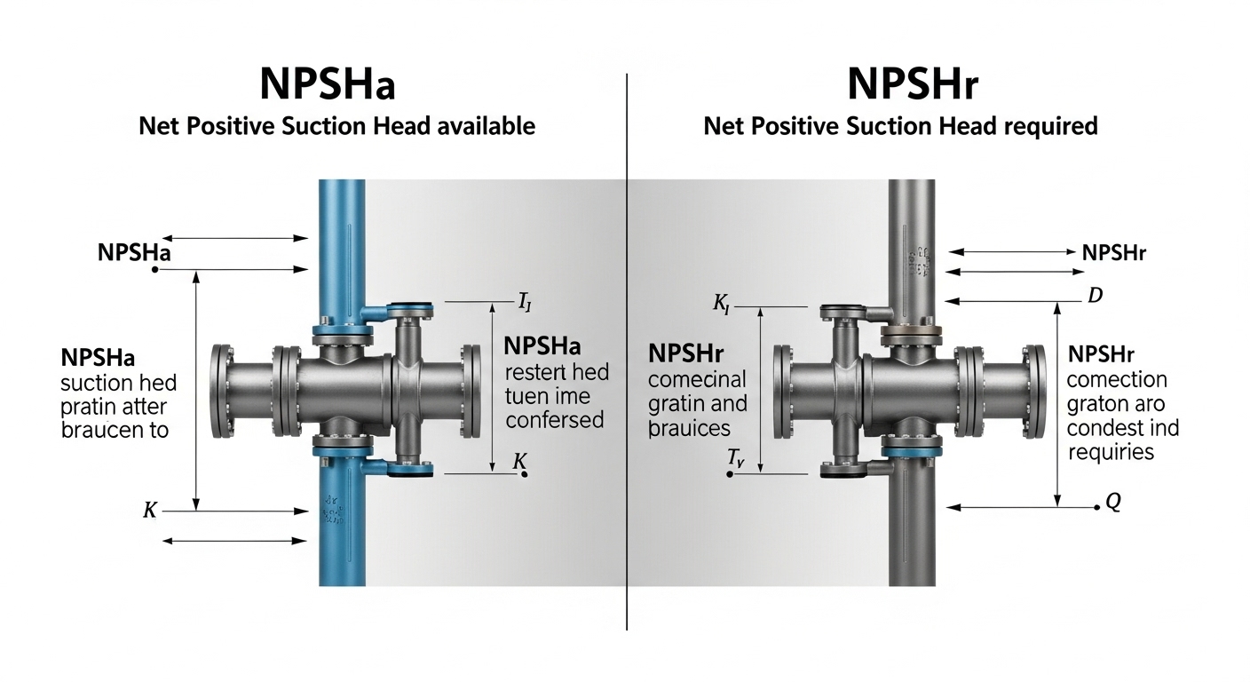 تحليل NPSH للمضخات الكيميائية: الفرق بين NPSHA و NPSHR